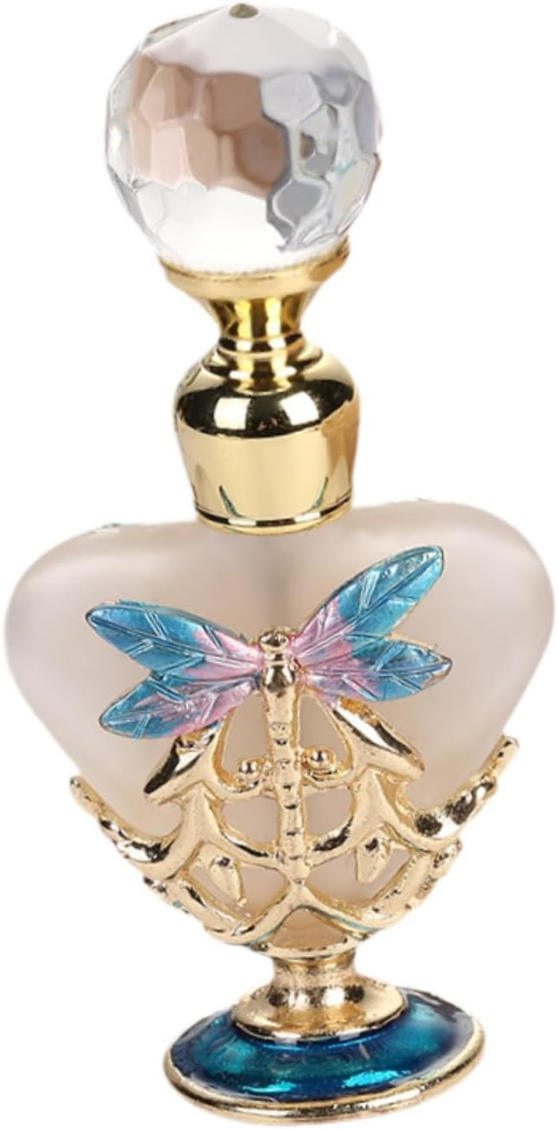 OIIBWQ Decorative Perfume Bottle, Fancy Decorative Travel Bottle, Refillable, Small Leak, Reusable Bottles for Essential Oils In, Blue - Yellow image number 7