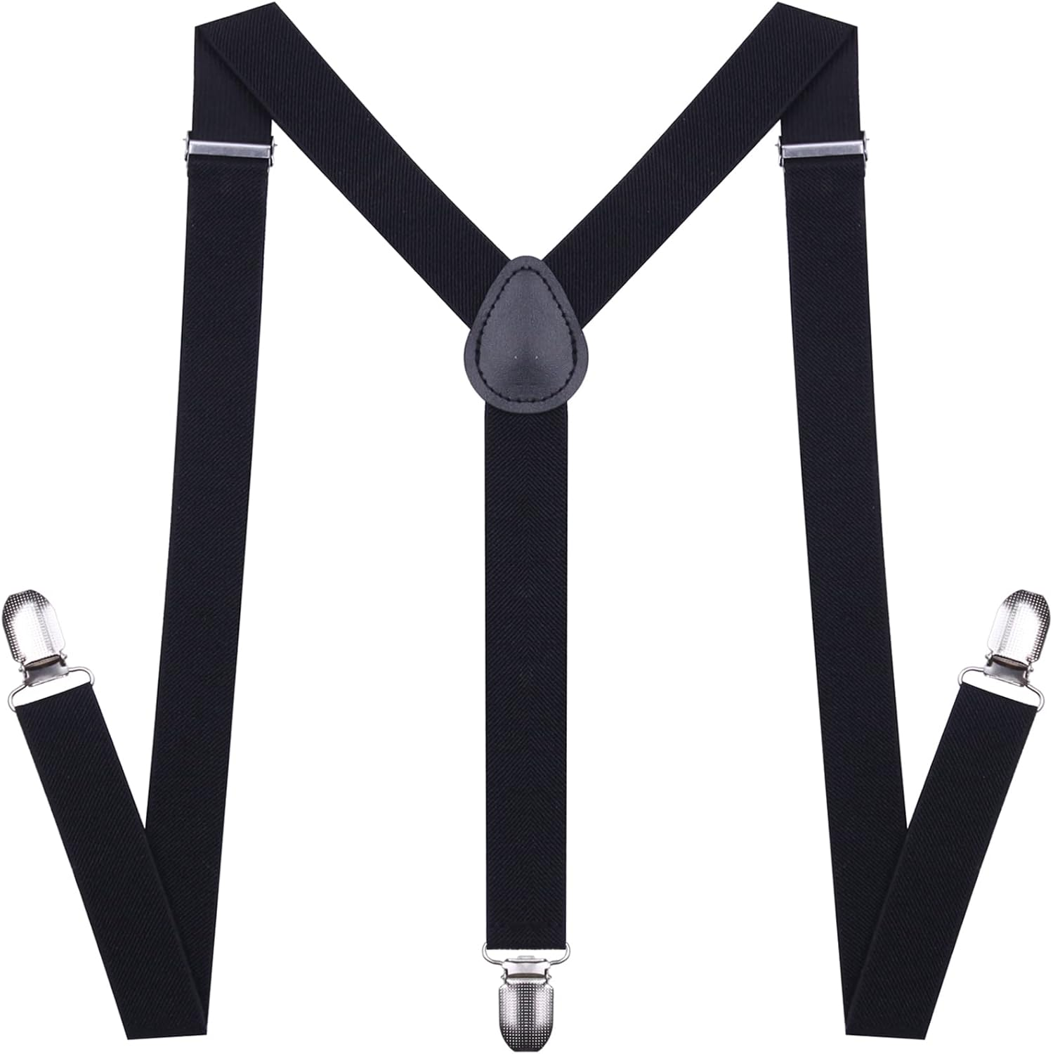 Chiyu-Yang Suspenders Bow Tie for Men and Women - Adjustable Tall Stature Elastic Y Back Style with Strong Metal Clips