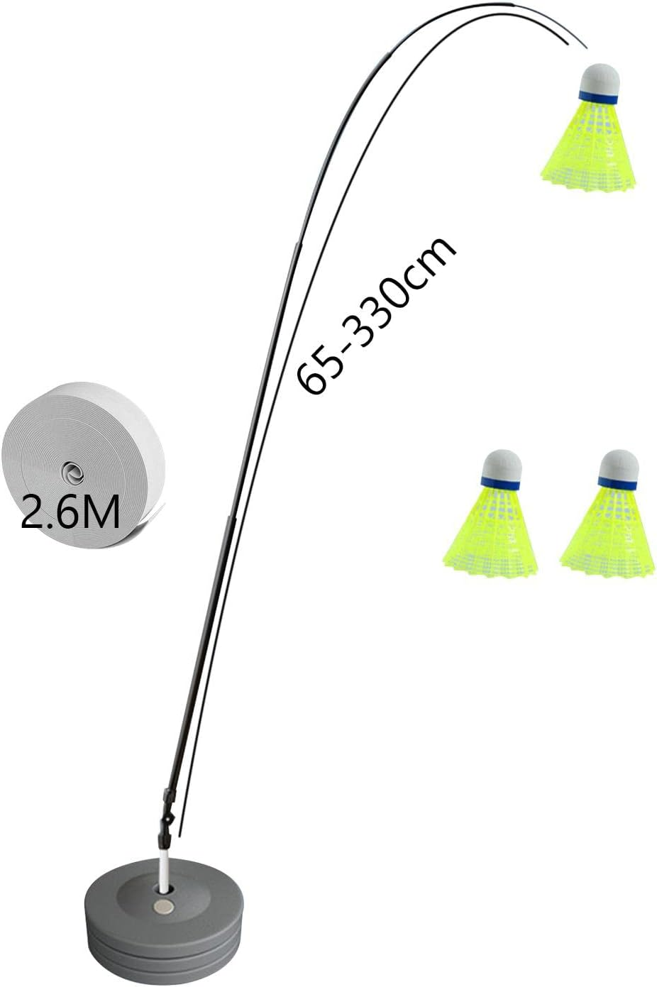 Zxpjkyu Sports Badminton Solo Exercise Equipment Portable Self-Practice Tool for Kids and Women - With 1 Badminton image number 6