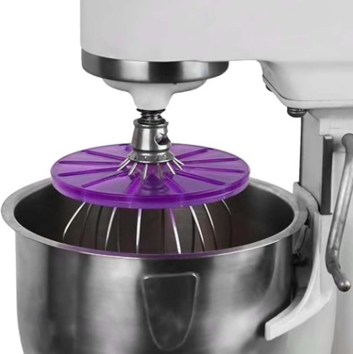 2025 New Stand Mixer Whisk Scraper, Anti-Splatter Baffle for 6-Wire Whisks, Bowl Wiper Attachment for Easy Cleaning, Multi-Purpose Kitchen Tool - Green image number 6