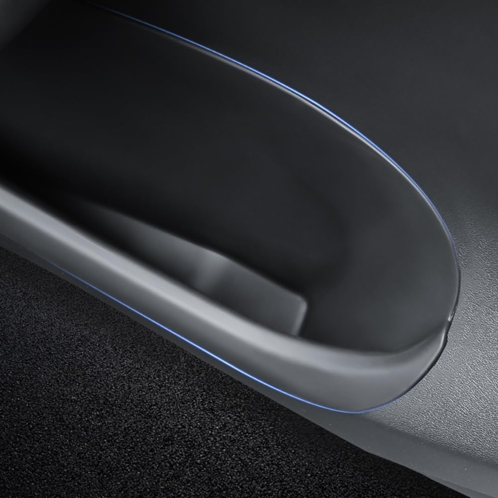 GROZY 4PCS Enovorld Upgrade Full-Cover Front and Rear Door Side Storage Boxes for Tesla Model 3, Front and Rear Door Tray Organizer for 2024 Tesla Model 3 TPE Door Slot Tray Mats(Black) image number 2