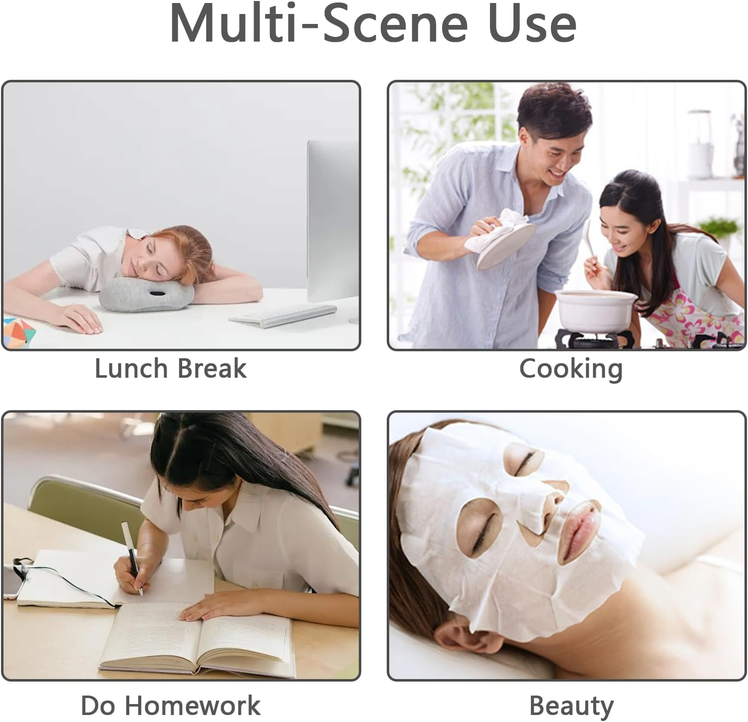 Toguma Square Timer Small Digital Kitchen Timers Magnetic Timer Countdown Timer for Cooking Digital Timer with Loud Alarm for Baking Exercise (White)