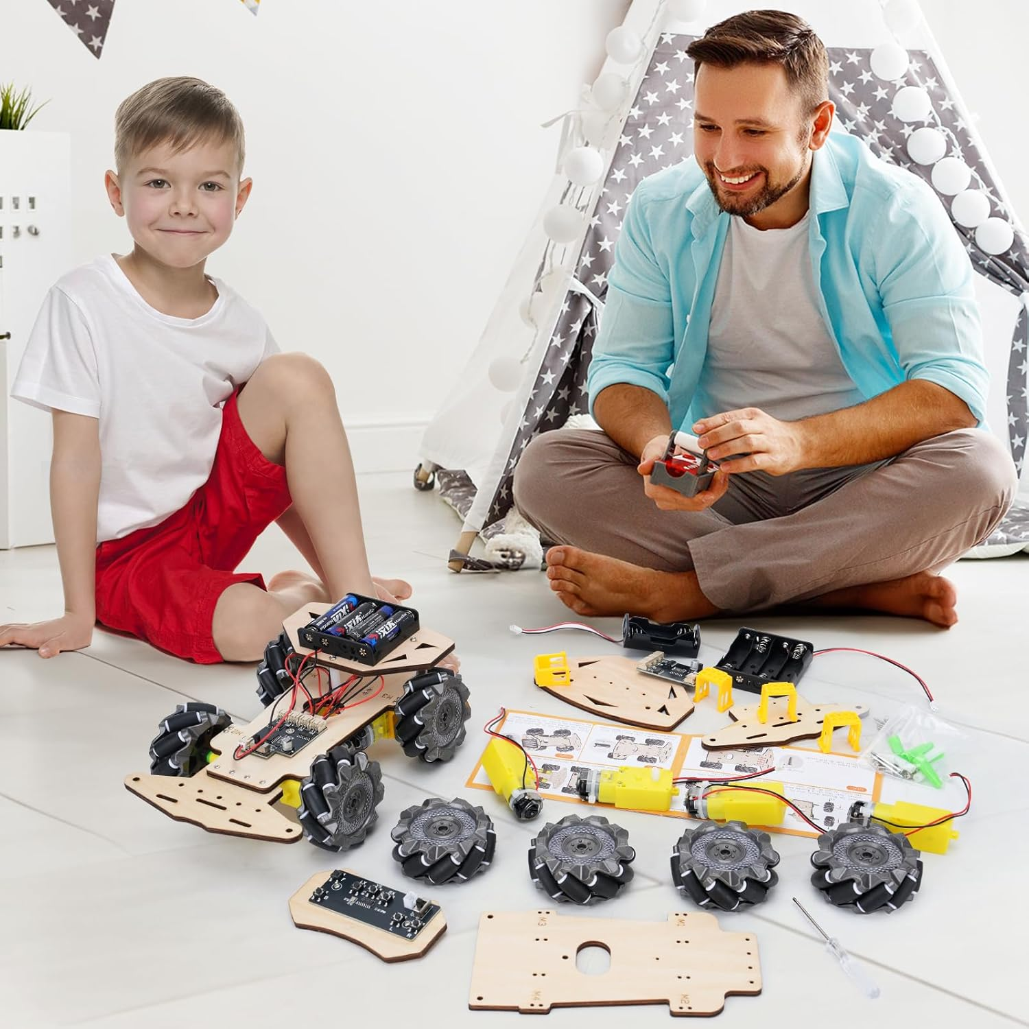 RC Robot Car Kit for Kids Ages 8-12 12-16, STEM Science Kits, STEM Projects, Gifts for 8 9 10 11 12 13 14 15 16 Year Old Boys Girls Teens, Cool Engineering Building Toys image number 5