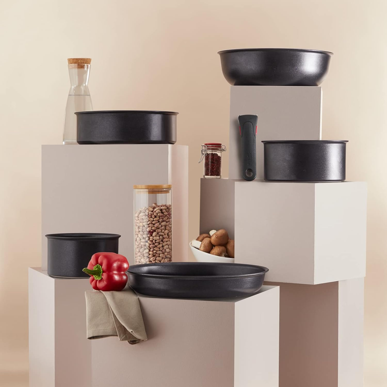 Tefal Ingenio Eco Resist L3973002 Saucepan 20 Cm Induction Non-Stick Coating Cooking Start Indicator Stackable Dishwasher Safe Made in France