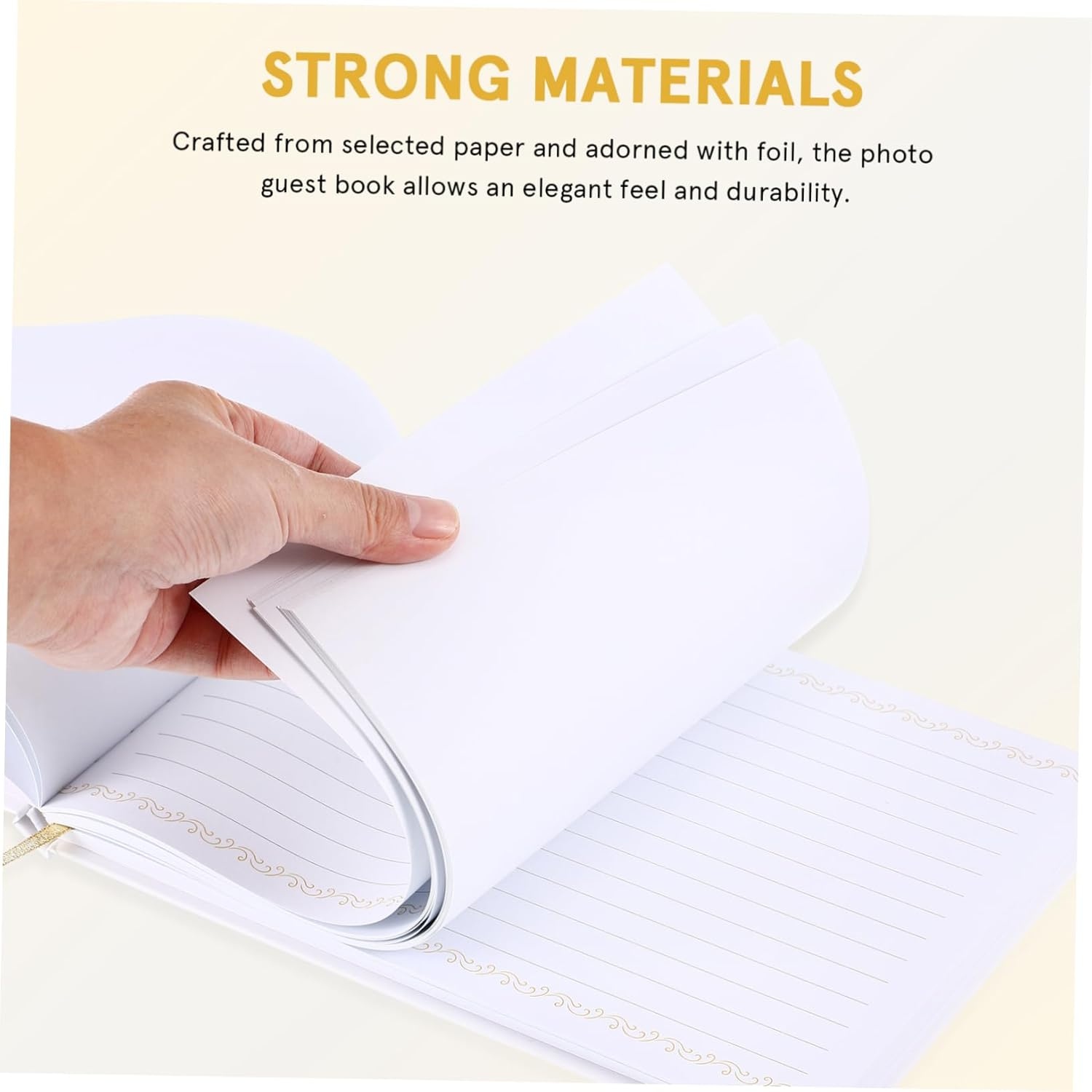 TEHAUX Guest Book Album Versatile Photo Album for Weddings Birthdays and Travel Simple Layout for Cherished Memories Meaningful Present For image number 5