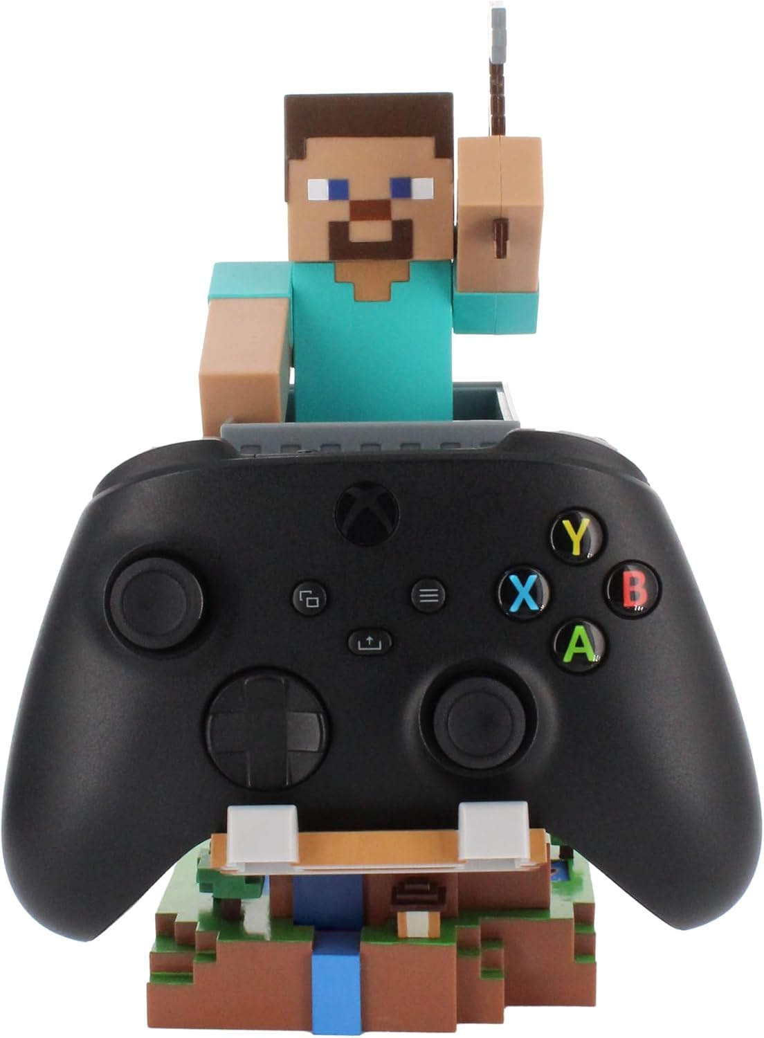Cable Guys - Minecraft Steve Gaming Accessories Holder & Phone Holder for Most Controller (Xbox, Play Station, Nintendo Switch) & Phone image number 2