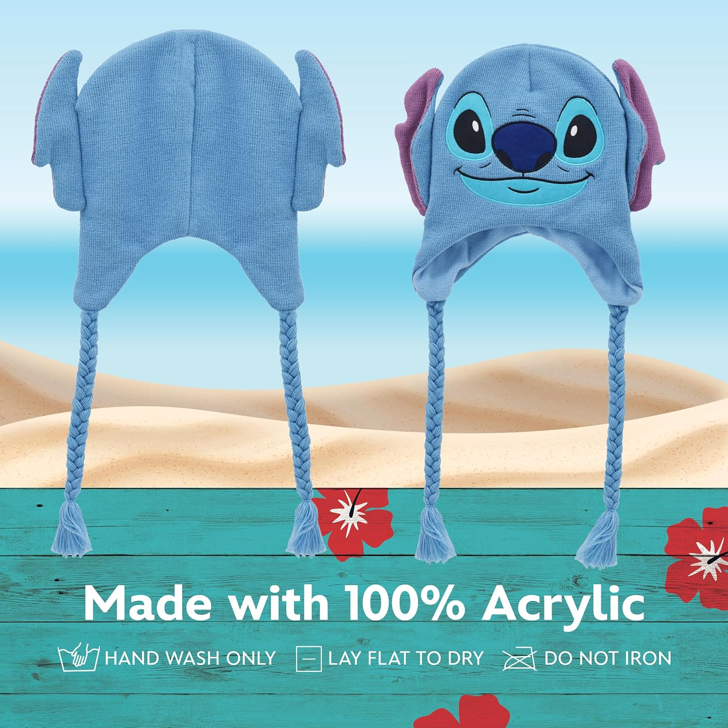 Concept One Disney Lilo and Stitch Winter Beanie Hat Knitted Stocking Cap