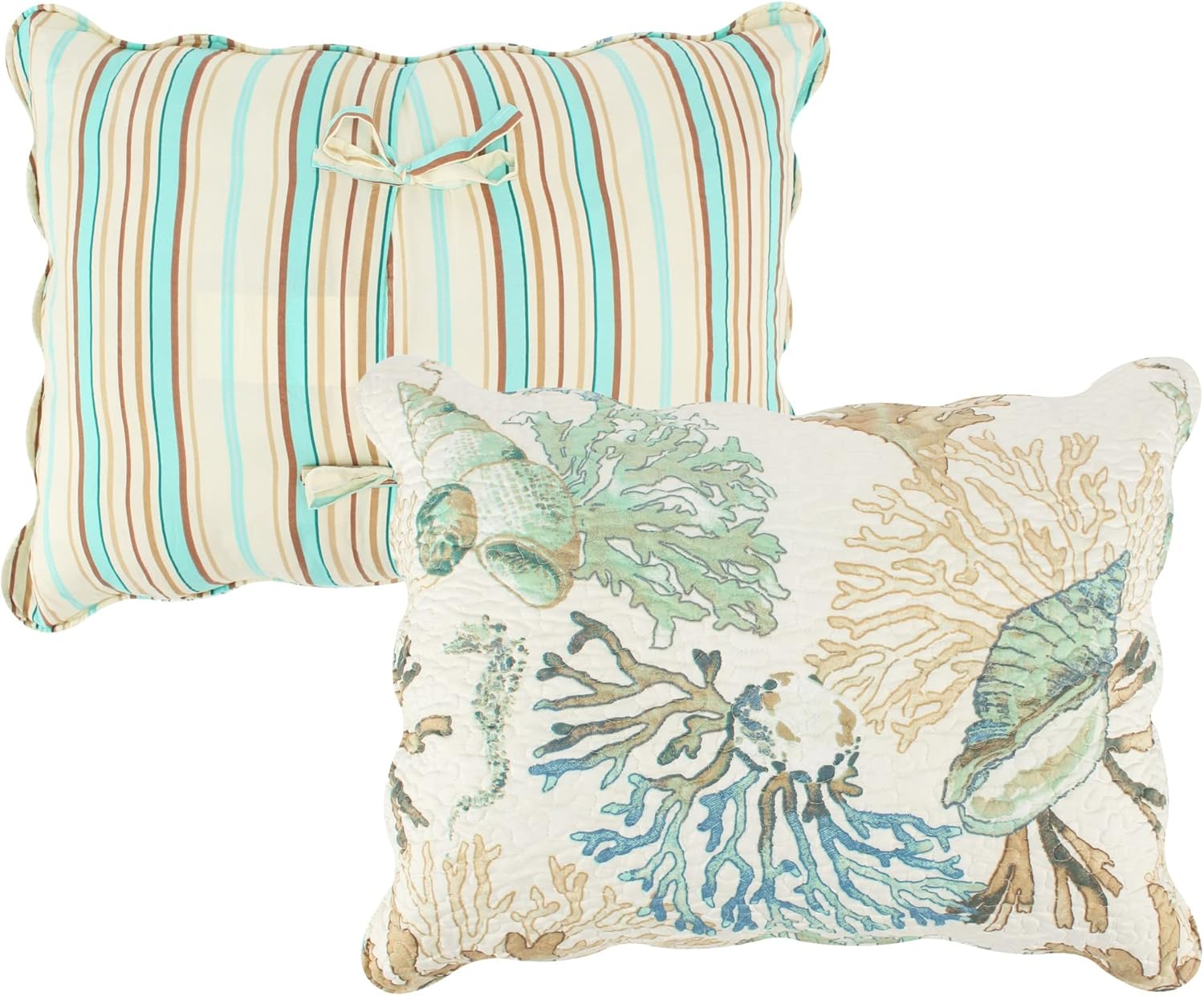 Barefoot Bungalow Atlantis Quilt Set Full/Queen Jade image number 5