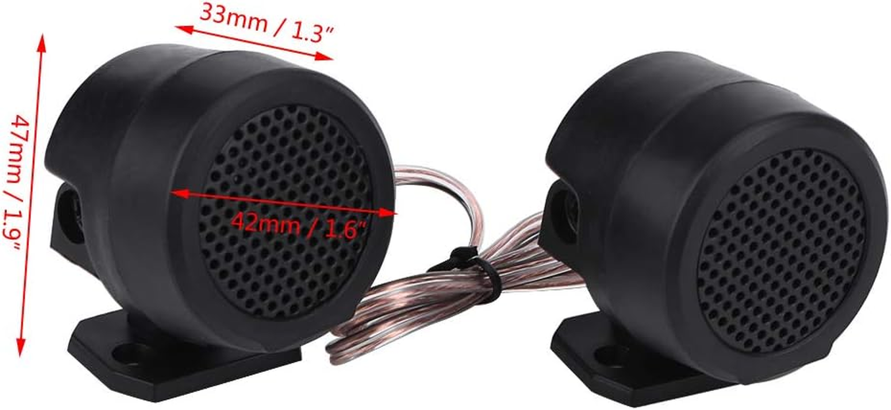 Cocoarm Car Audio Coaxial Speakers, Plastic Material, Clear Sound Output, 500W Power, for All 12V Car Systems
