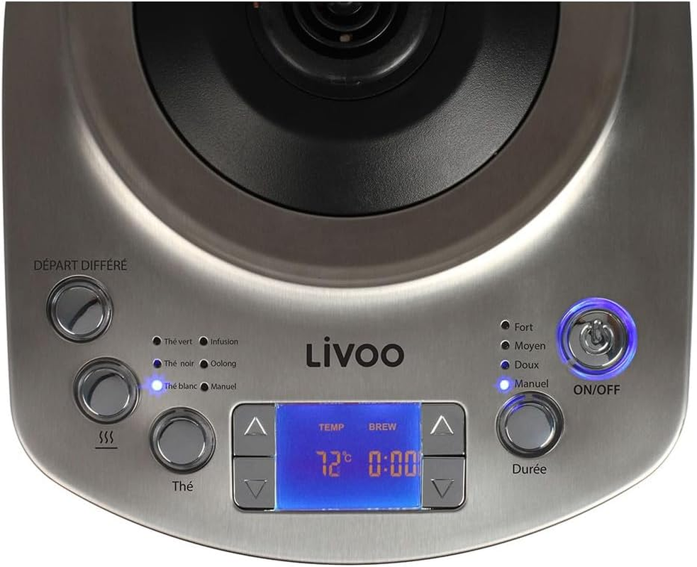 Livoo DOD209 Automatic Teapot Kettle 1.7 L, Glass image number 1