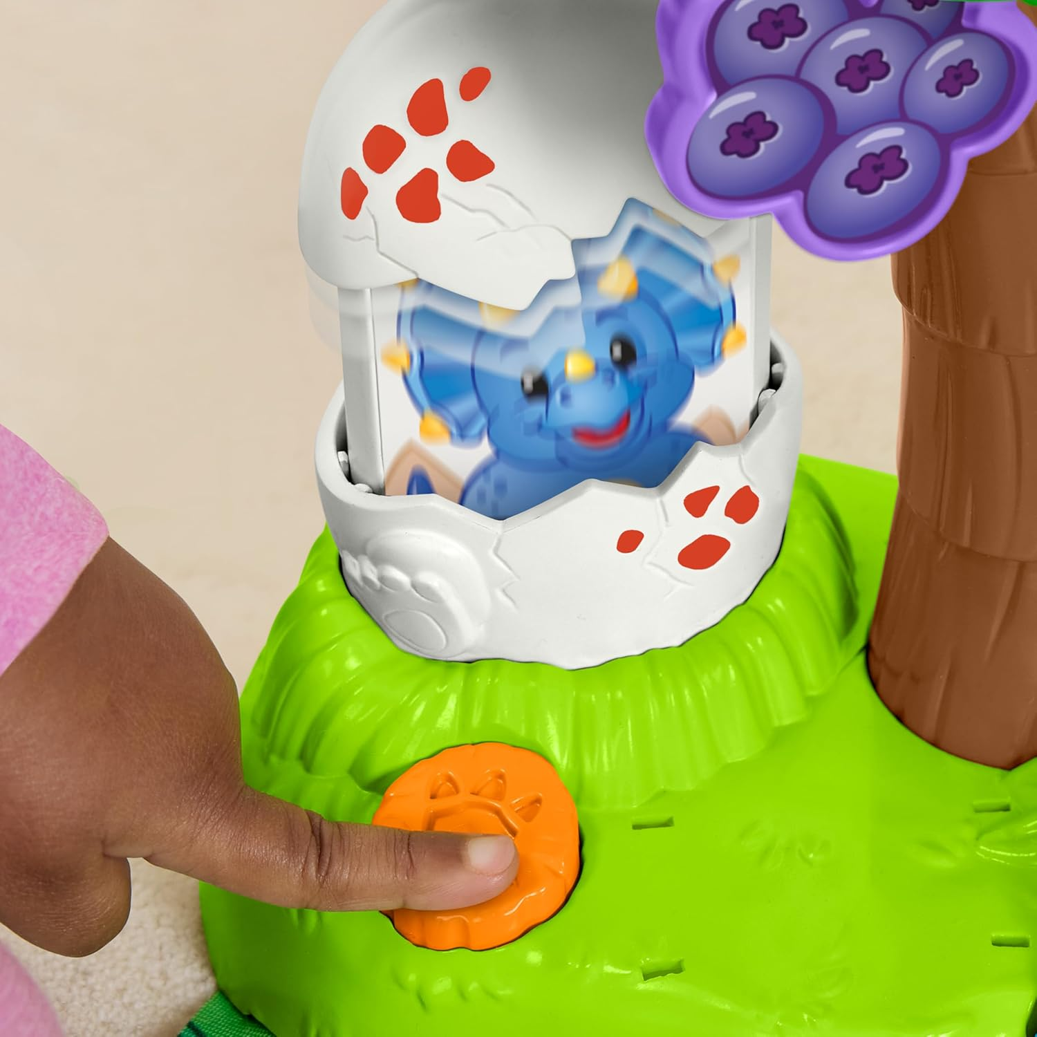 Little People Toddler Toy Dinosaur Village Playset & Play Mat with 3 Figures for Pretend Play Kids Ages 1+ Years image number 3