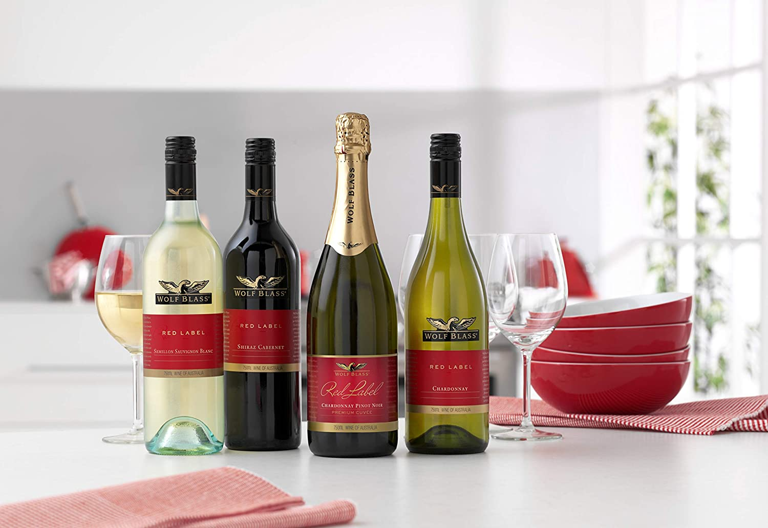 Wolf Blass Red Label Shiraz Cabernet Red Wine 750 Ml (Case of 6) image number 1