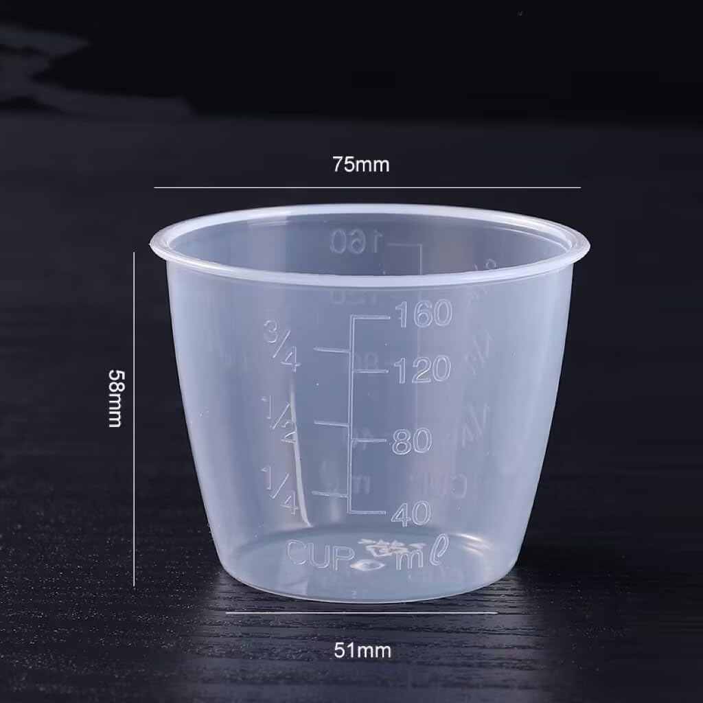 3Pcs Rice Measuring Cup 160Ml Plastic Transparent Rice Cooker Measuring Cup for Dry and Liquid Ingredients, Rice Cooker Accessories image number 4