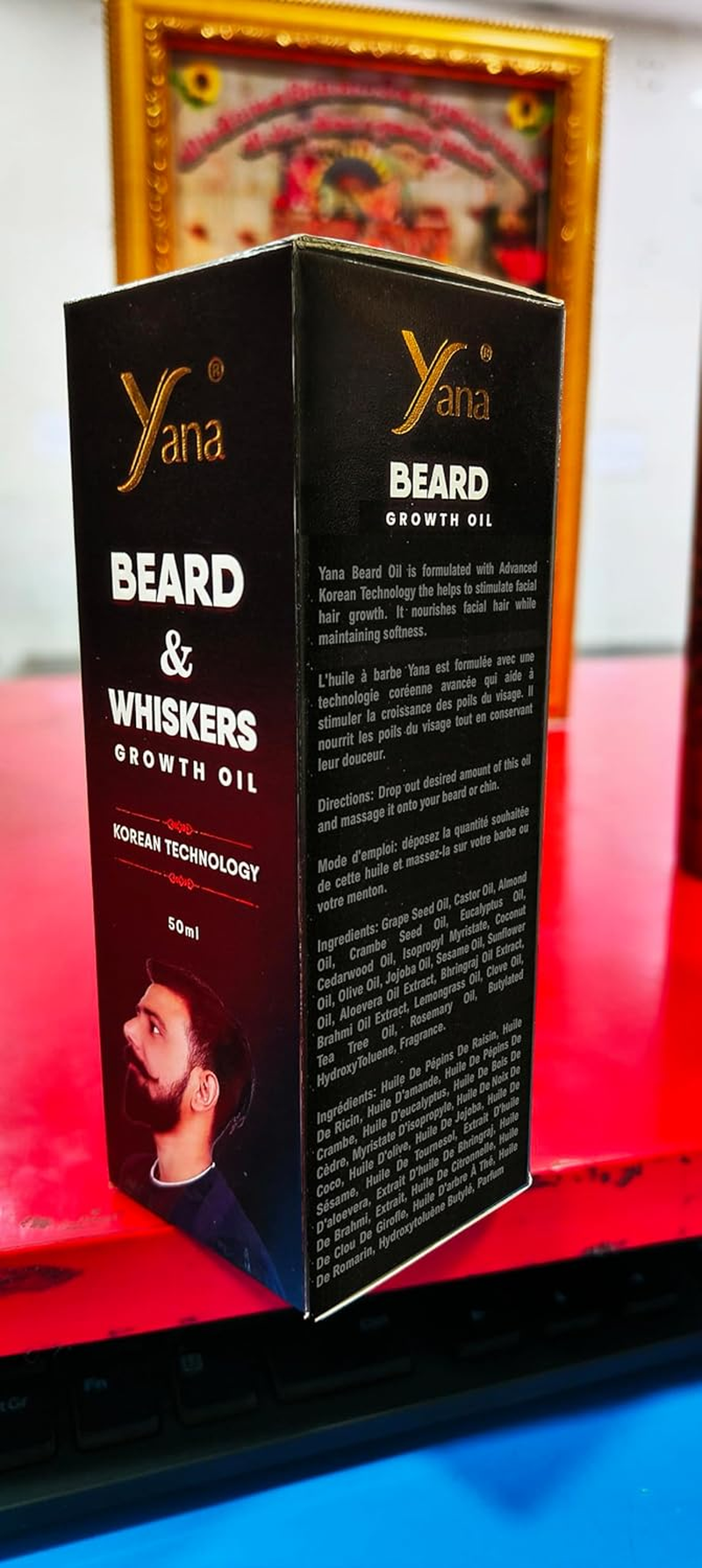 Yana Beard Growth Oil More Beard Growth Natural Oils Including Jojoba Oil Vitamin Nourishment & Strengthening Yana Beard Oil for Men Yana Beard Oil for Growing Beard Faster by Korean Technology image number 3