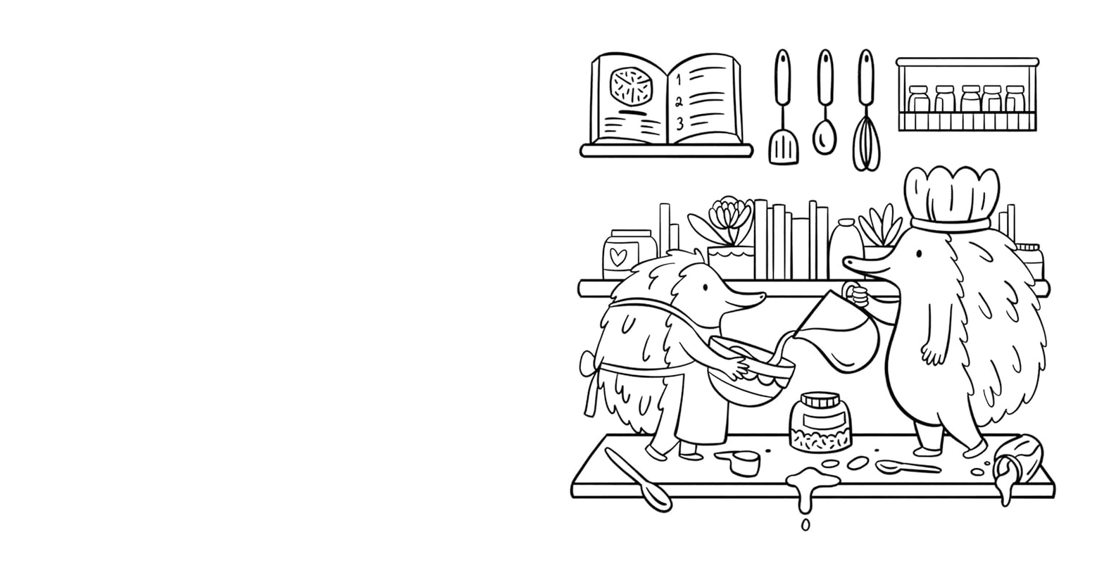 Aussie Cosy Baking: a Sweet and Happy Australian Colouring Book image number 3