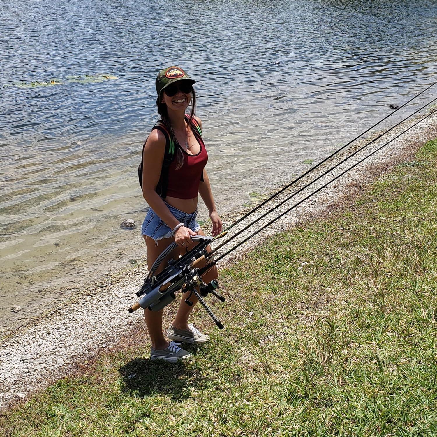 Rod-Runner Express Fishing Rod Rack - Gray | Portable Fishing Rod Holder Caddy image number 6