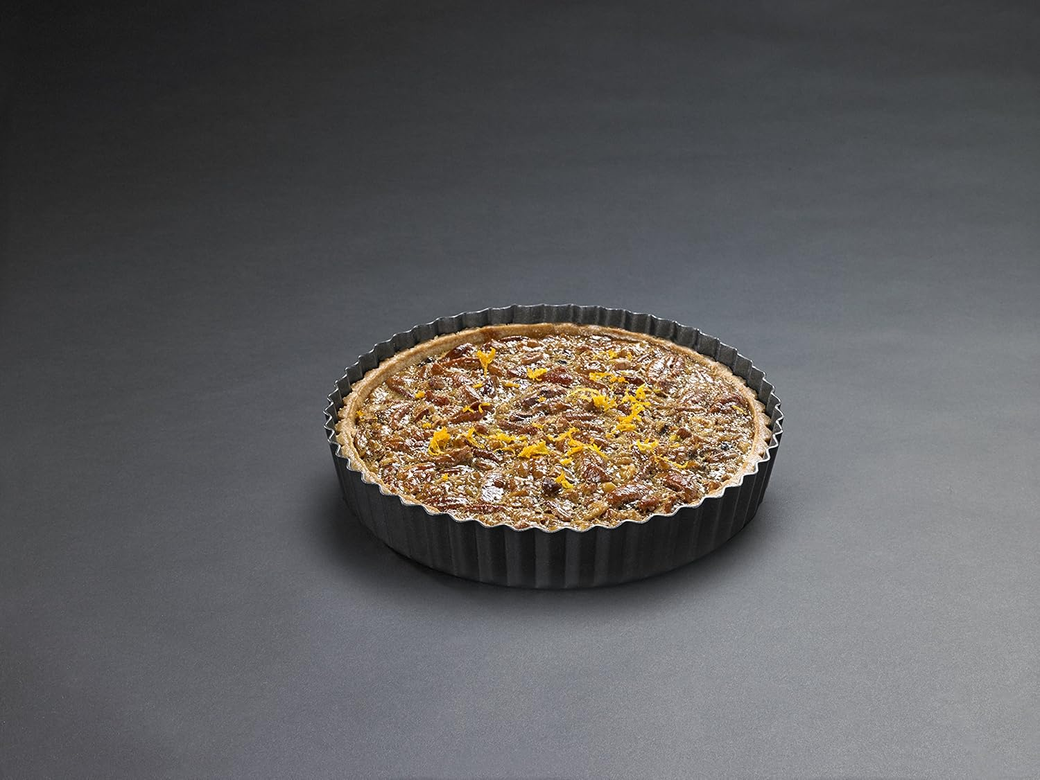 MASTERPRO MPHB33 Flan Quiche Tin, Carbon Steel/Black image number 3