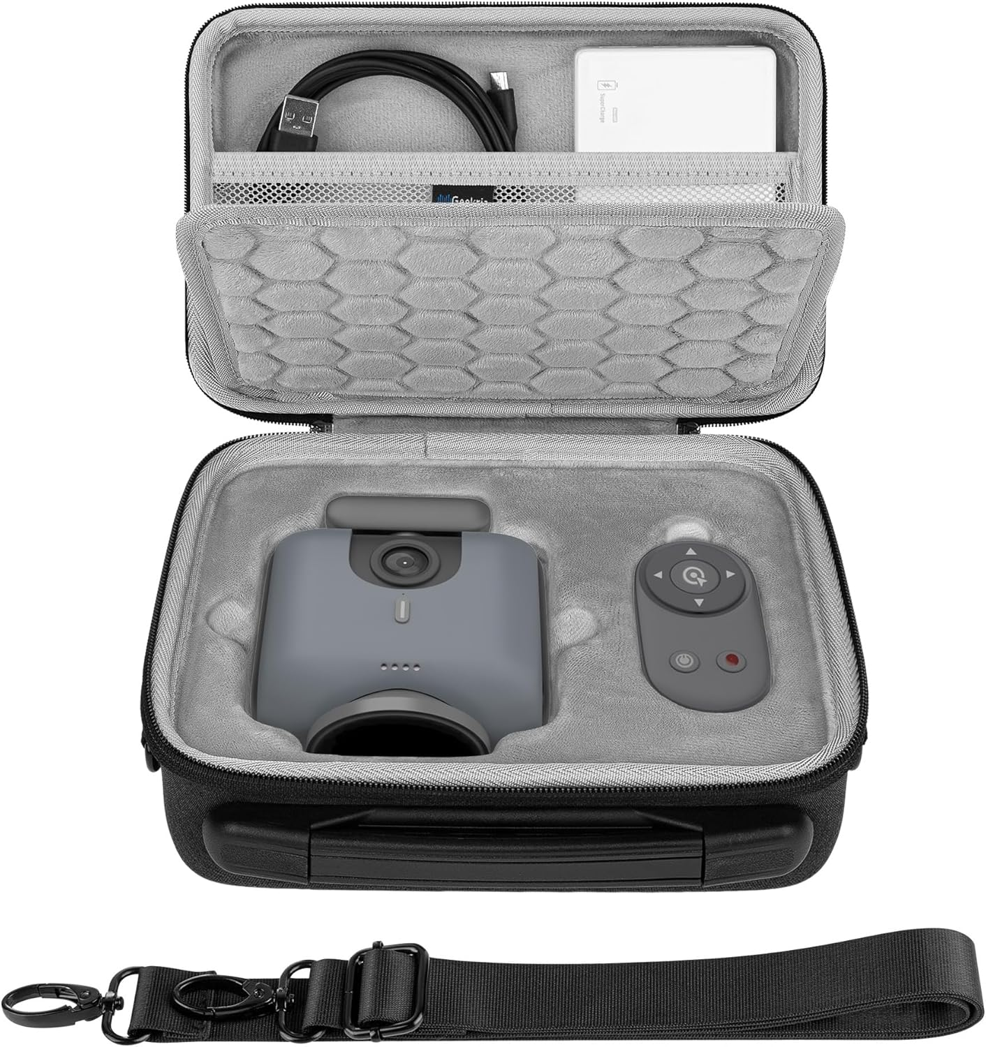 Geekria Carrying Case Compatible with Xbotgo, Chameleon Hard Shell Protective Travel Bag (Dark Gray) image number 2