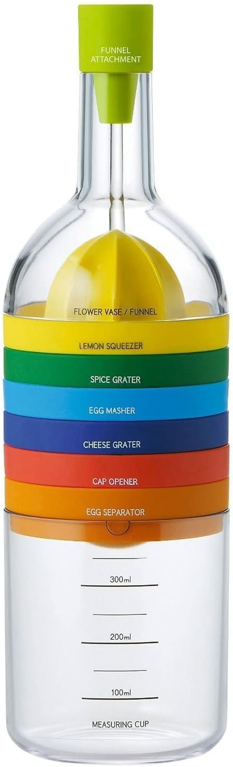 8 in 1 Kitchen Tool, Multipurpose Function Plastic Bin Bottle Essential image number 1