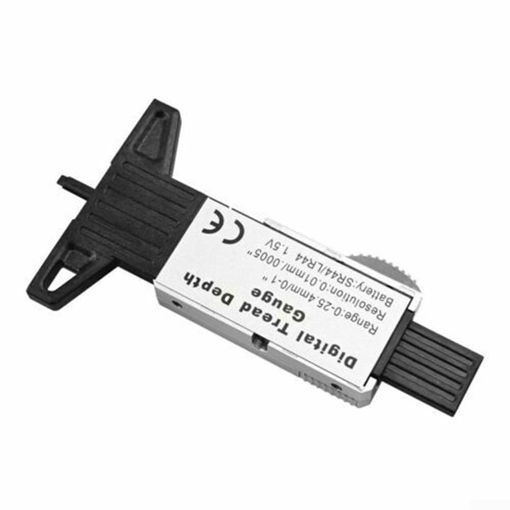 Tire Tread Depth Gauge, Digital Tire Tread Depth Gauge LCD with Inch and MM Conversion of 0-0.98 Inches, Tread Checker Tire Tester for Cars Motorcycle Trucks Vans SUV (Silvery) image number 6