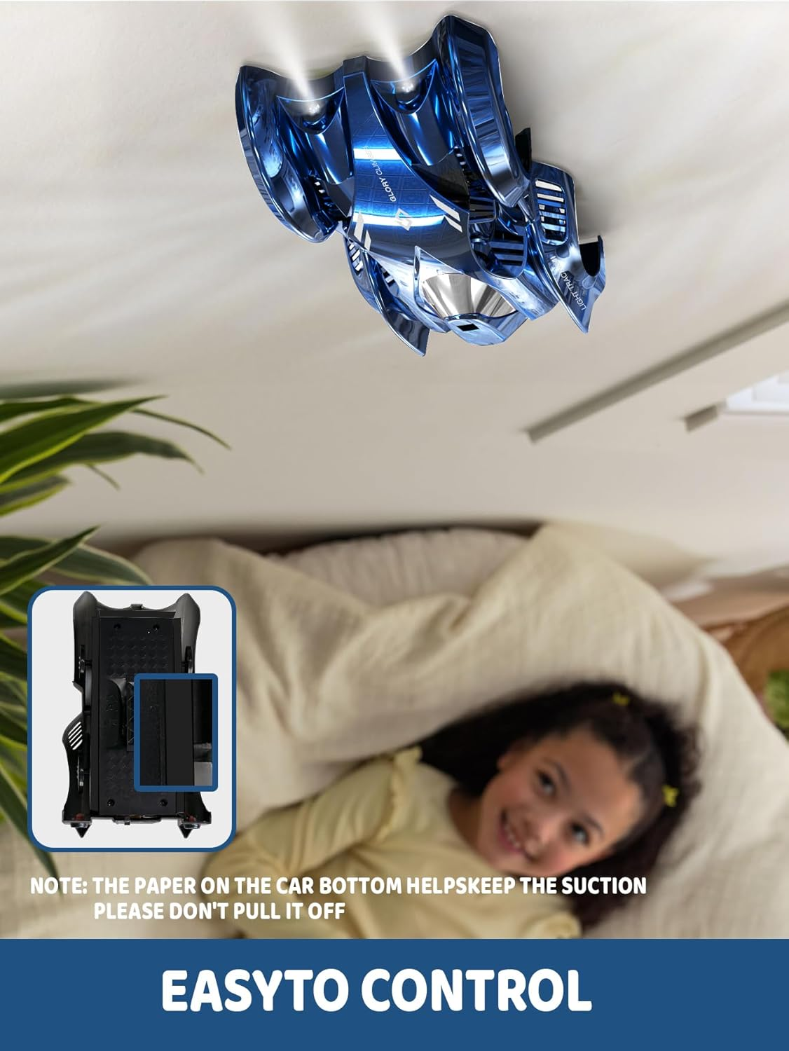 7JI Remote Control Car Wall Climbing Vehicle, 360&deg; Rotation Wall Climbing Car, Electric Zero Zero Gravity Drift RC Car with Cool Lights, Gift Kids Toys for Boys and Girls image number 4