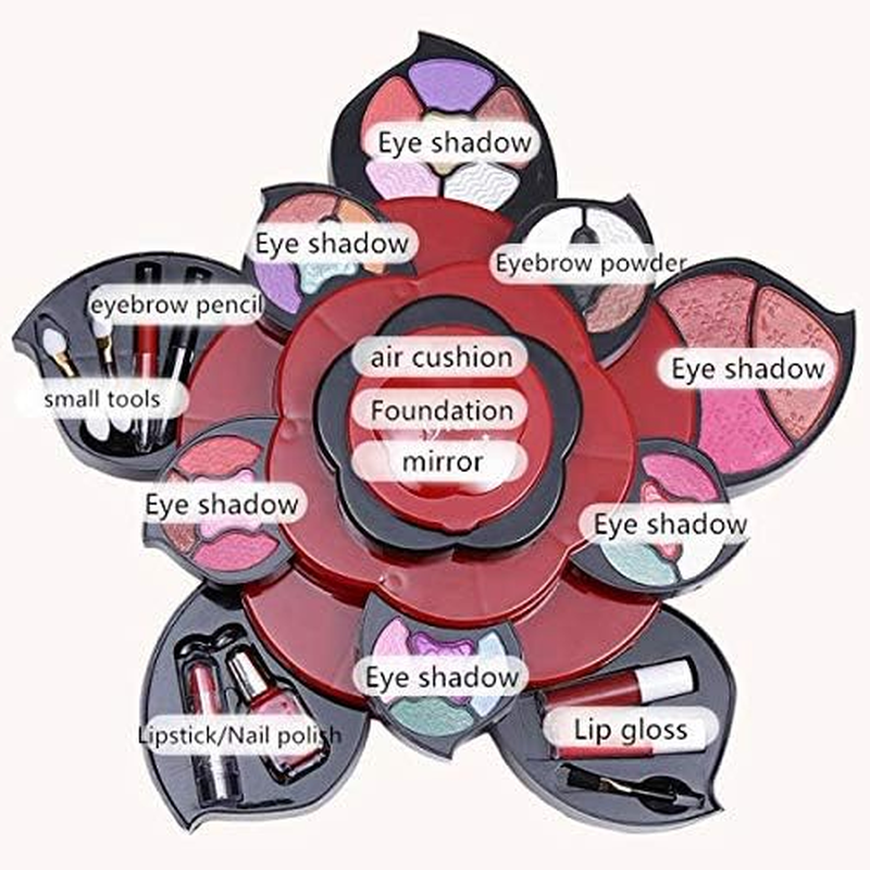 Makeup Kits for Teens Flower Pallete for Girls 3 Tiers Cosplay image number 1