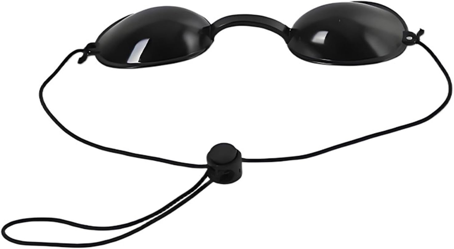 Glasses Goggles, Safety Tanning Goggles, Durable Eye Patch Light Protection Eyewear for UV Red Blue Light Eyepatch image number 5