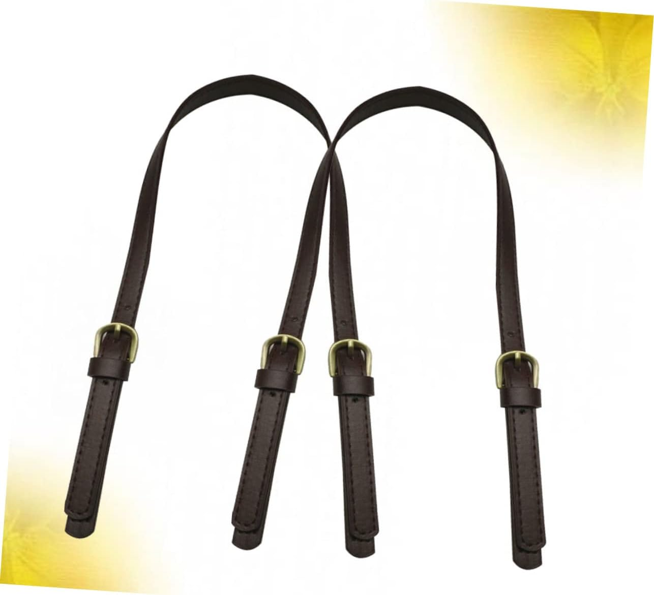 TOPPERFUN 2Pcs Handbag Belt Replacement Synthetic Leather Bag Straps for Tote Bag Shoulder Strap image number 6