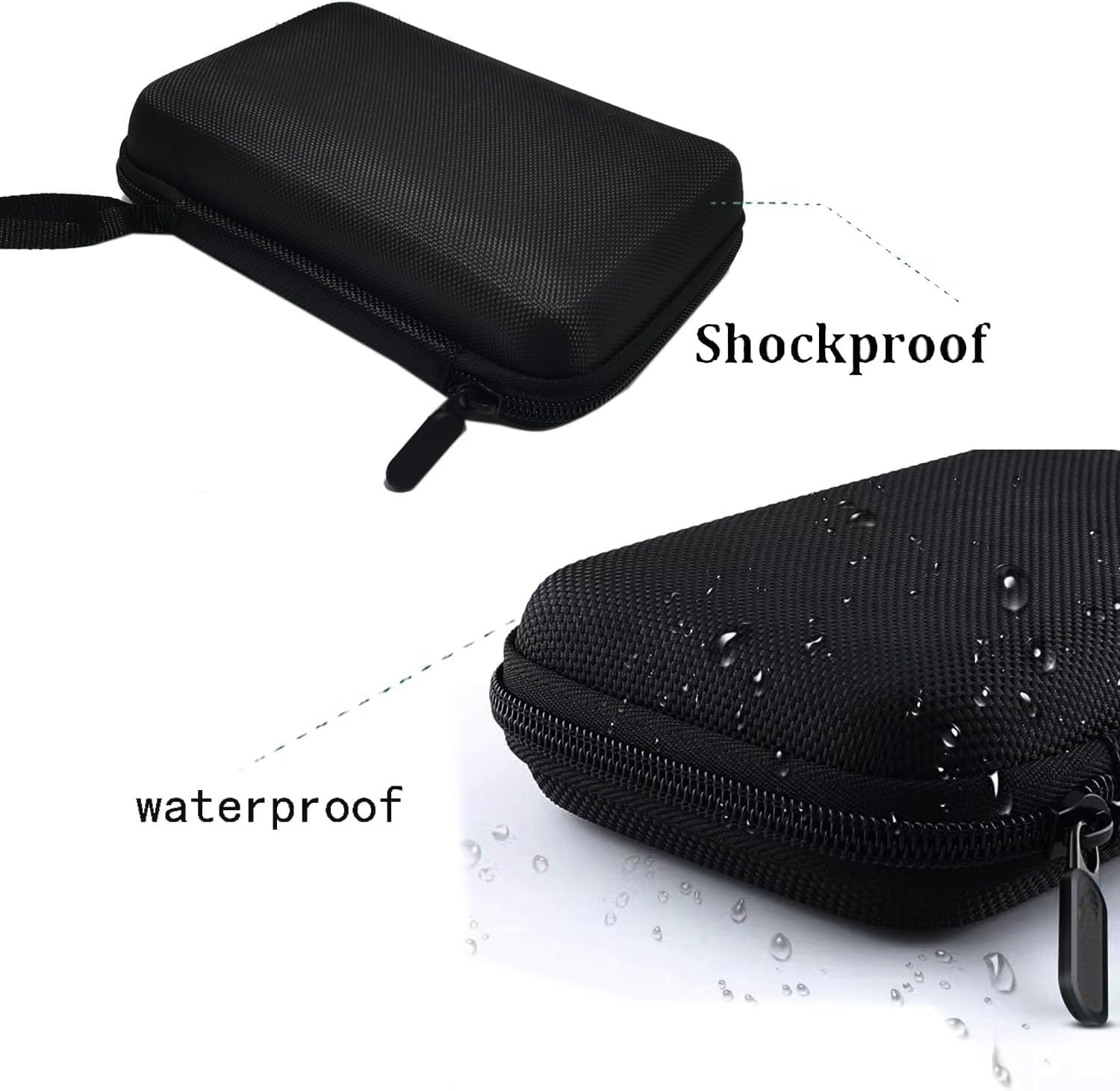 GPS Case Hard Shell Carrying Case Shockproof Storage Pouch Organizer Bag Compatible with 5-6 Inch GPS Navigator Garmin Nuvi 66LM 65 64 Garmin Zumo XT2 Tomtom 620 610 Cables Accessories 6 Inch (Black) image number 2