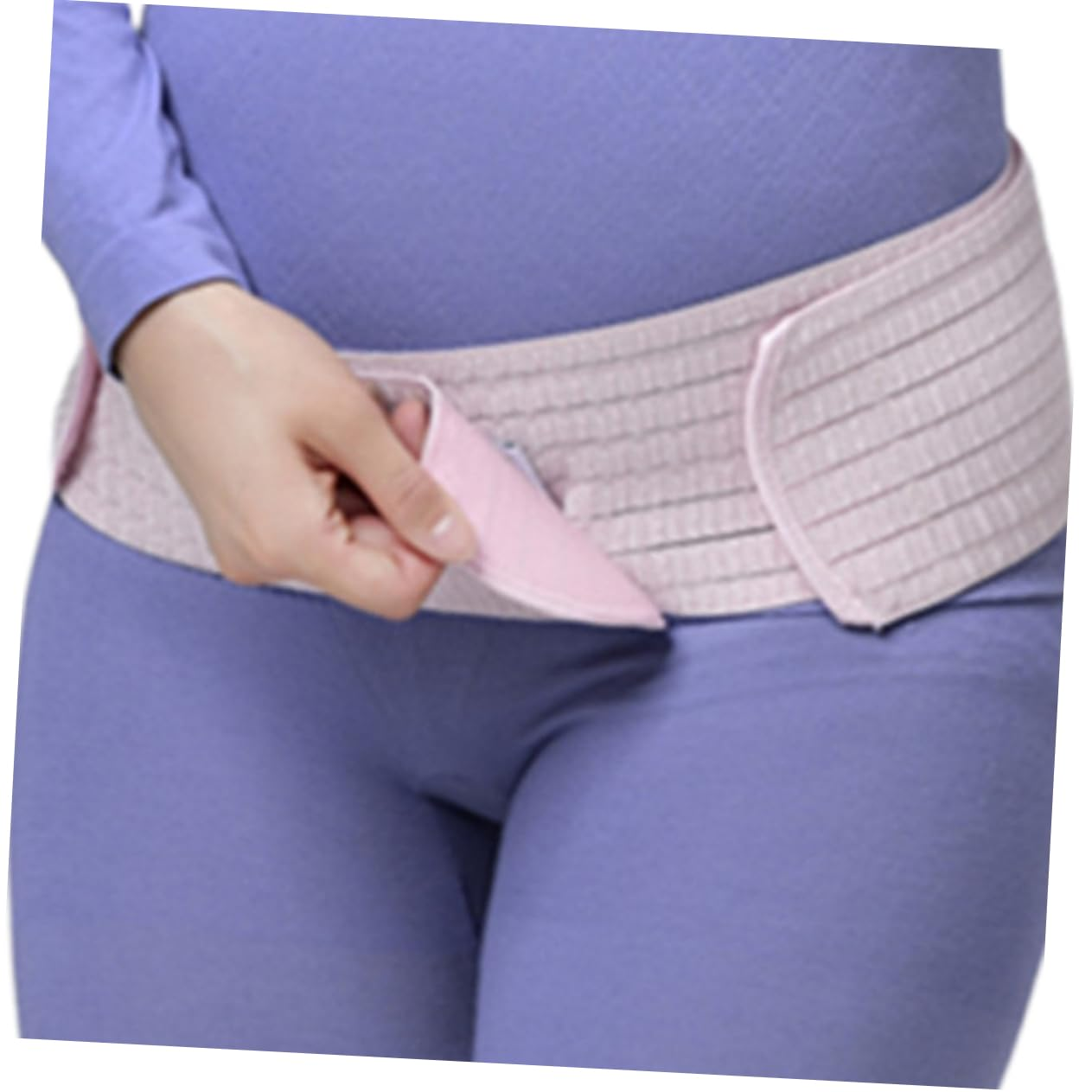 ERINGOGO Pregnant Women Breathable Abdominal Belt Dual Purpose Postpartum Pelvic Support Band for Pregnancy Protector Abdomen Support Back Brace image number 1