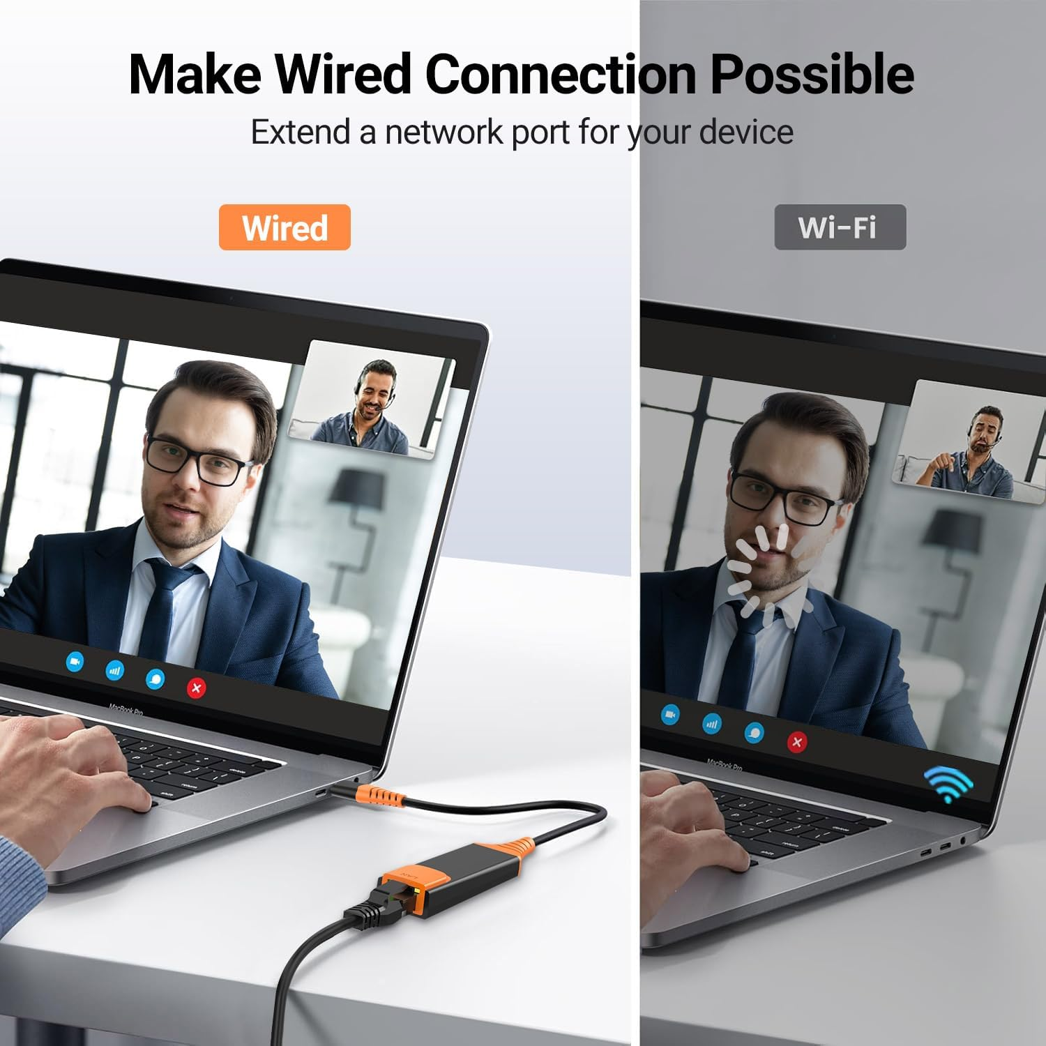 USB C to Ethernet Adapter, 1000Mbps Type C RJ45 Network Adaptor Thunderbolt 4/3 Wired LAN Internet Converter Gigabit for Switch 2 Iphone 16/15/Plus/Pro Max, Galaxy S24, PC, Macbook Air, Ipad - Grey image number 3