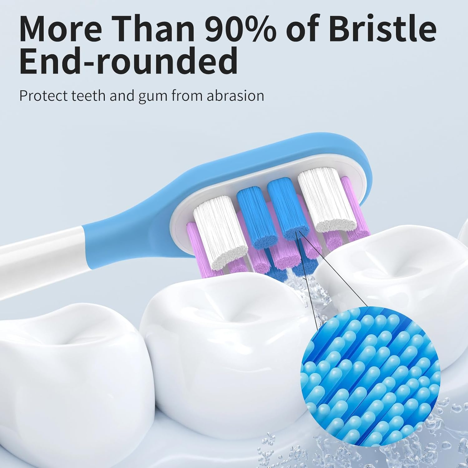 10 Pack Compatible with Laifen Wave Electric Toothbrush Replacement Heads, for Laifen Toothbrush Heads (Ultra Whitening, M) image number 4