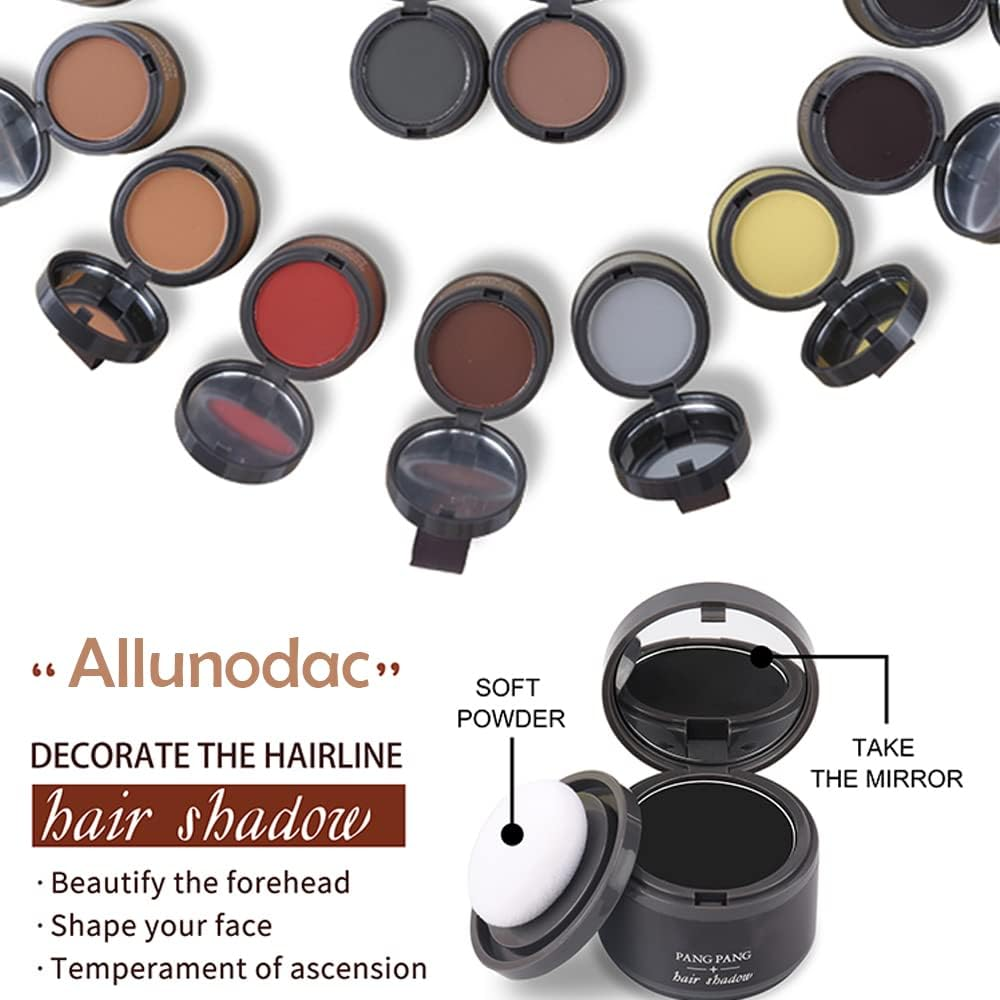 Hairline Powder, Instantly Hairline Shadow, Root Touch up Powder, Hair Powder for Thinning Hair, Root Cover Up, Hair Toppers for Women & Men, Windproof&Sweatproof,Grey Hair Cover up (Dark Brown) image number 2