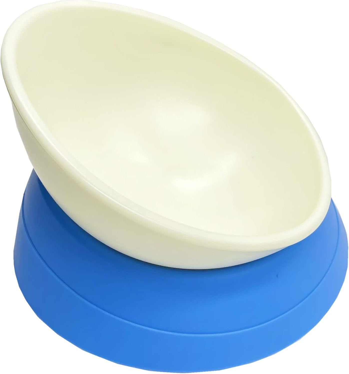 French Bulldog Food Bowl- Slanted Tilted Pug Food Water Bowl,Cat Bowl- Feeder for Frenchie/Shih Tzu/Flat Faced Small Dogs/Puppies/Cats (Green, 2 Cup)