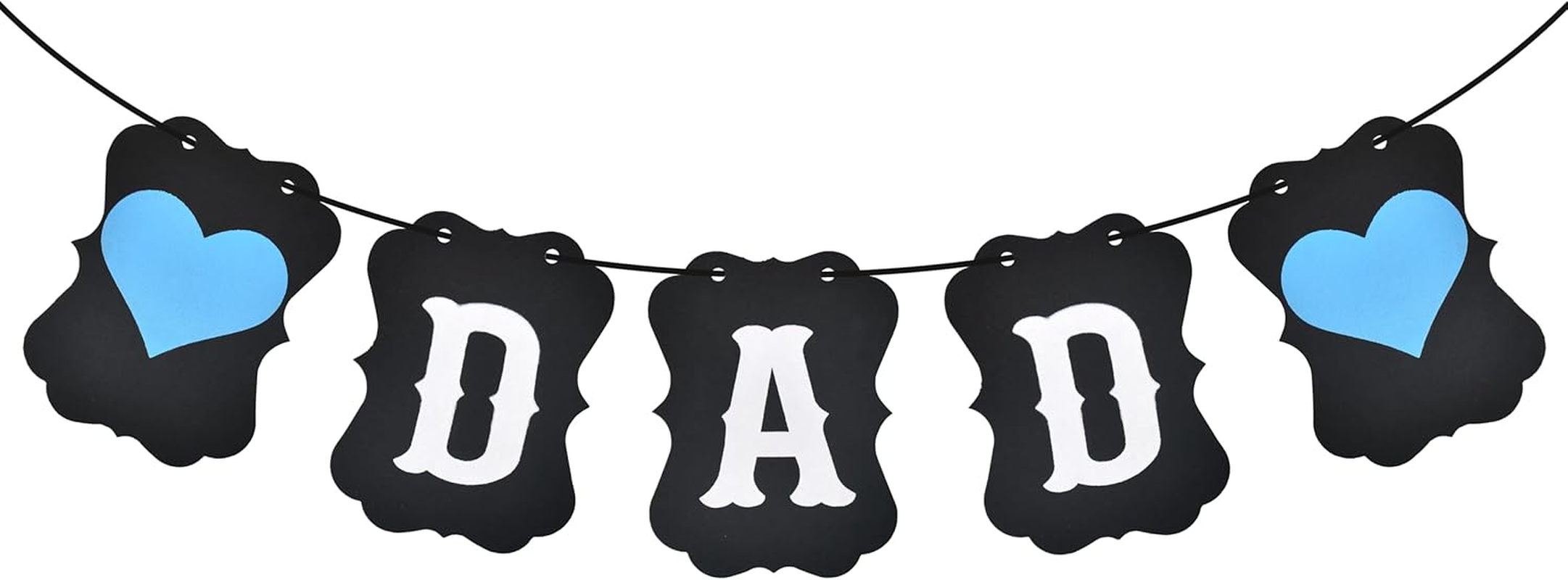 Fathers Day Decorations for Party Office Dad Birthday Banner Dad Party Decor Supplies Dad Decorative Banners for Home Wall Hanging Father'S Day Banner Father Garland Banner Daddy Banner Outdoor Indoor image number 2