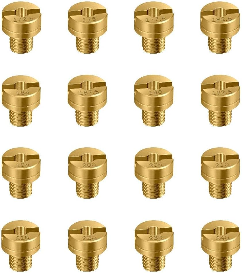 Strongthium Main Jet Kit for Mikuni HS HSR RS TM VM VM22 VM24 VM26 Carburetors Large round N100.604#90 ~ #130 image number 5