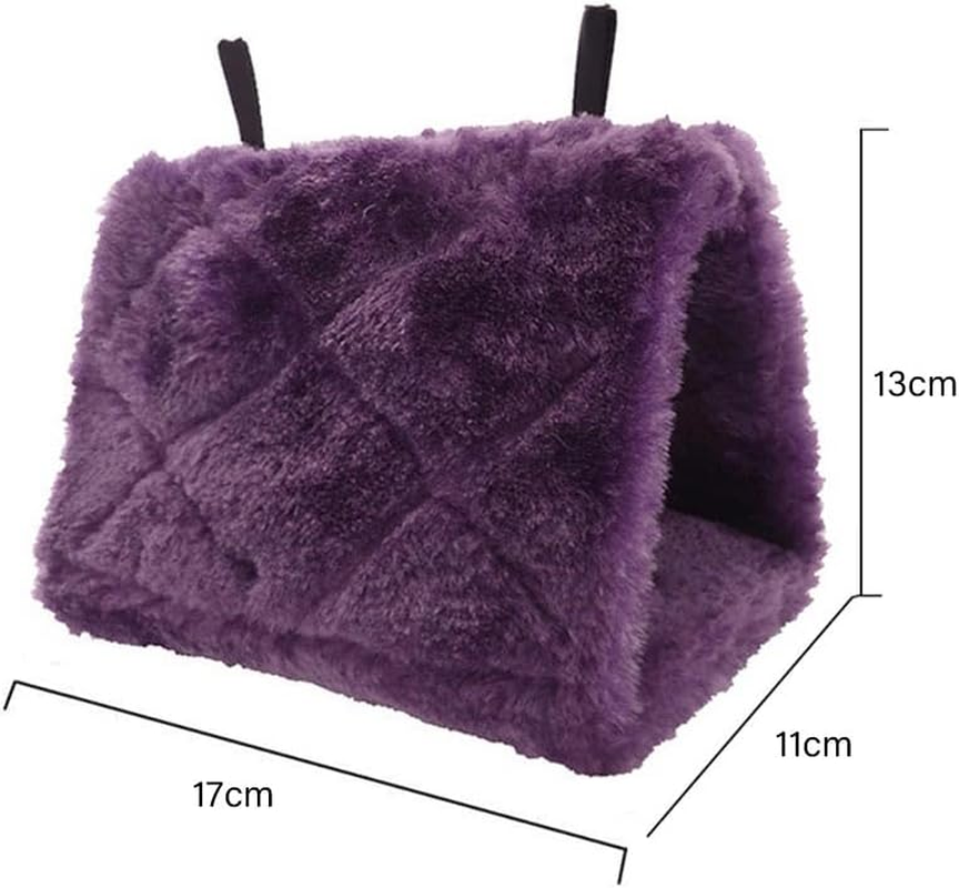 Pet Bird Parrot Parakeet Budgie Warm Hammock Cage Hut Tent Bed Hanging Cave AU - Dark Grey image number 7