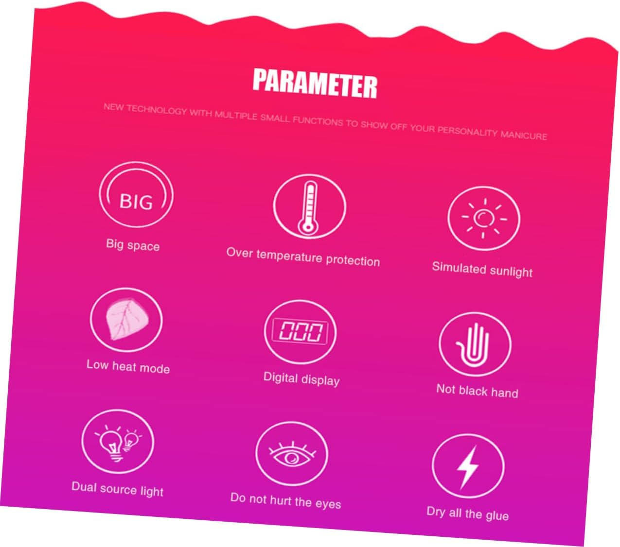 LOLIPPYY Uv Nail Gel Curing Machine Led Nail Lamp Timer Settings Smart Sensor for Manicure image number 1