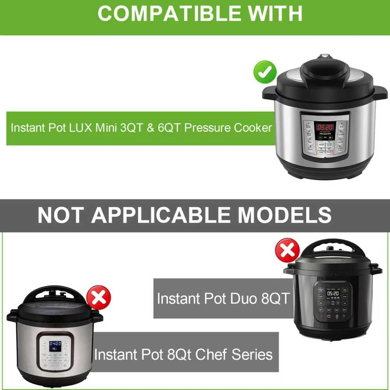 Steam Valve Replacement, Float Steam Release Handle Pressure Cooker Valve Replacement Part Accessories for Instant Pot LUX Mini 3 Qt, 5 Qt, 6 Qt, IP-LUX50, IP-LUX60 Pressure Cooker image number 5