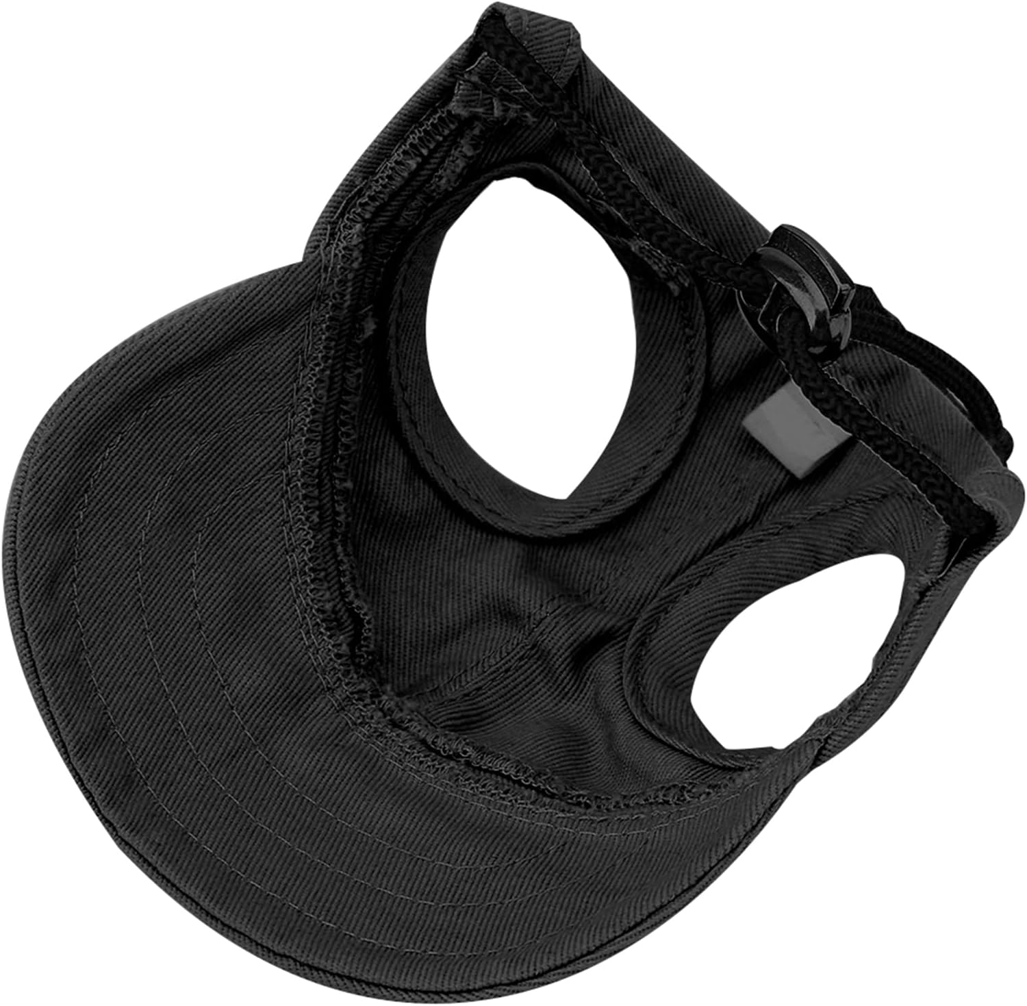 Pet Baseball Cap, Pet Outer Cap, Summer Dog Baseball Cap, Pet Dog Cat Baseball Outer Cap, Sunbonnet, Adjustable Stripes, Summer Travel Sports Hat (Pet Hat Black) image number 6