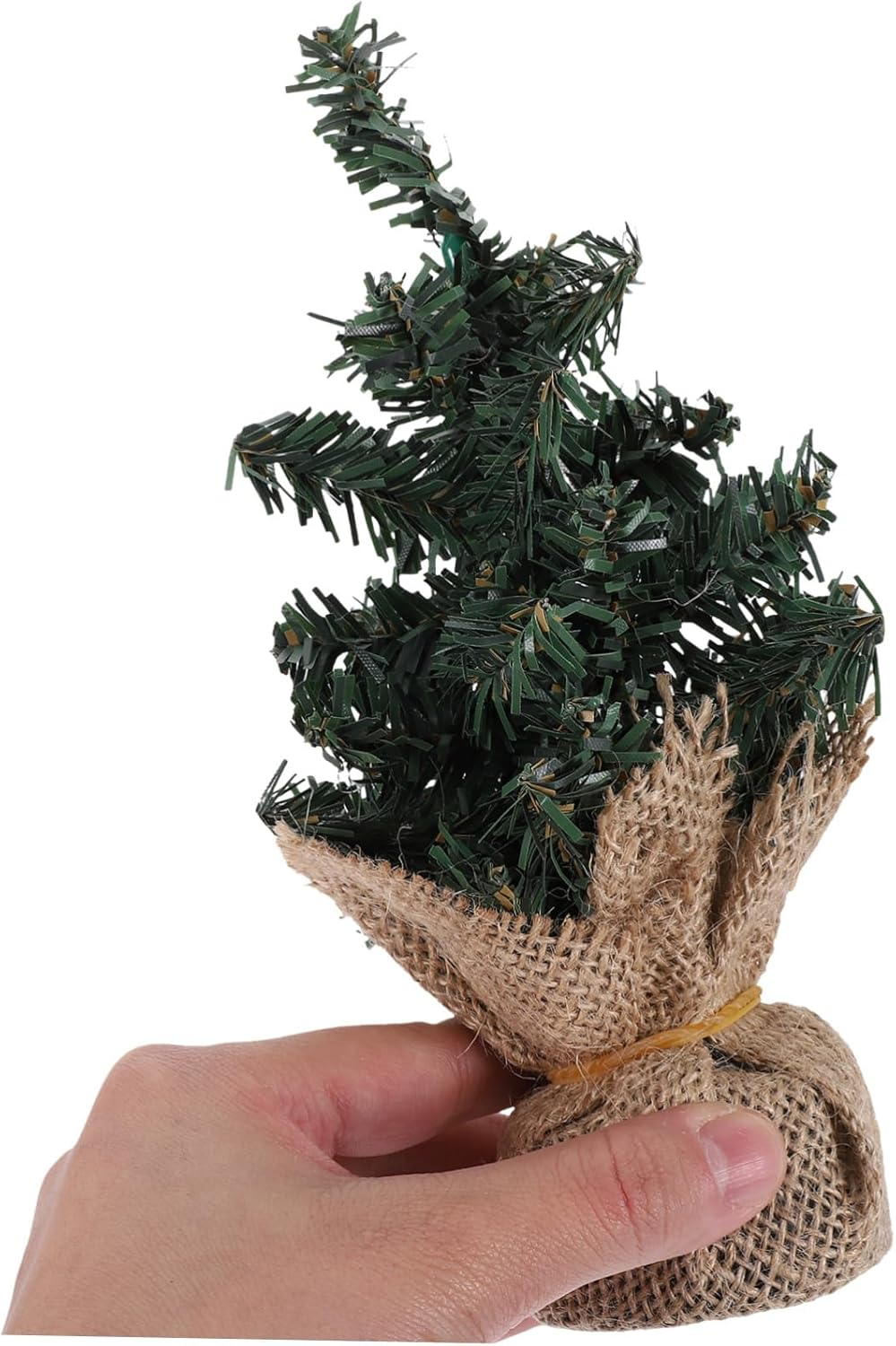 2Pcs Mini Christmas Trees Artificial Pine Trees Christmas Scene Decor for Home image number 4