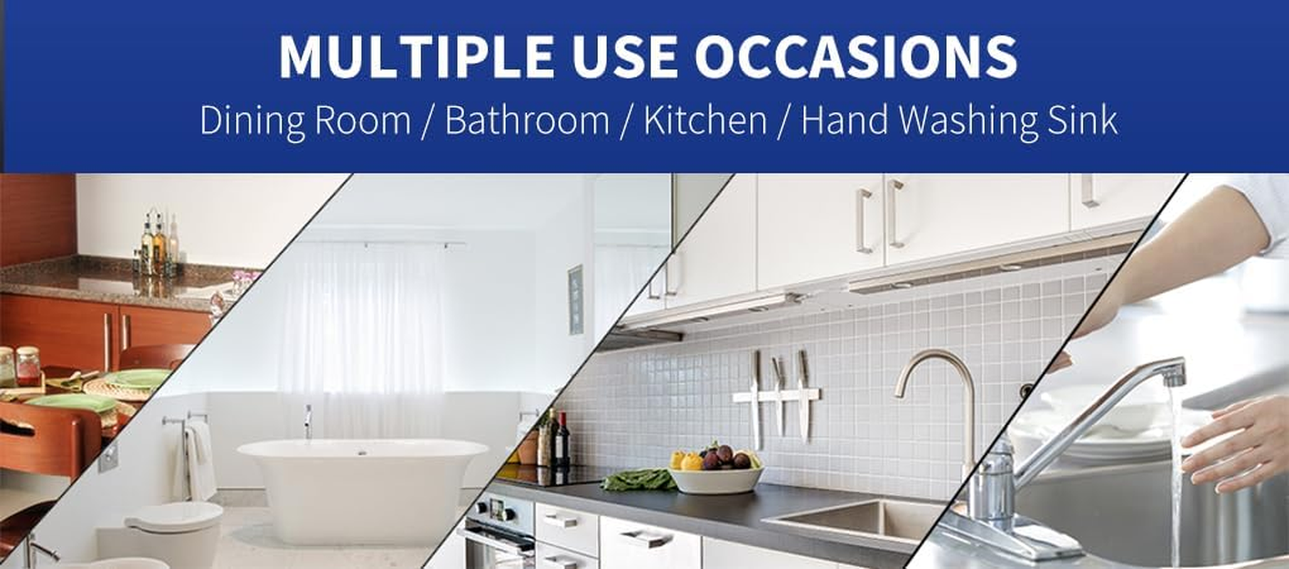 Vivva Self-Adhesive Paper Towel Holder - under Cabinet and Wall-Mounted Kitchen Rack, Carbon Steel for Bathroom (Black) - Black image number 2