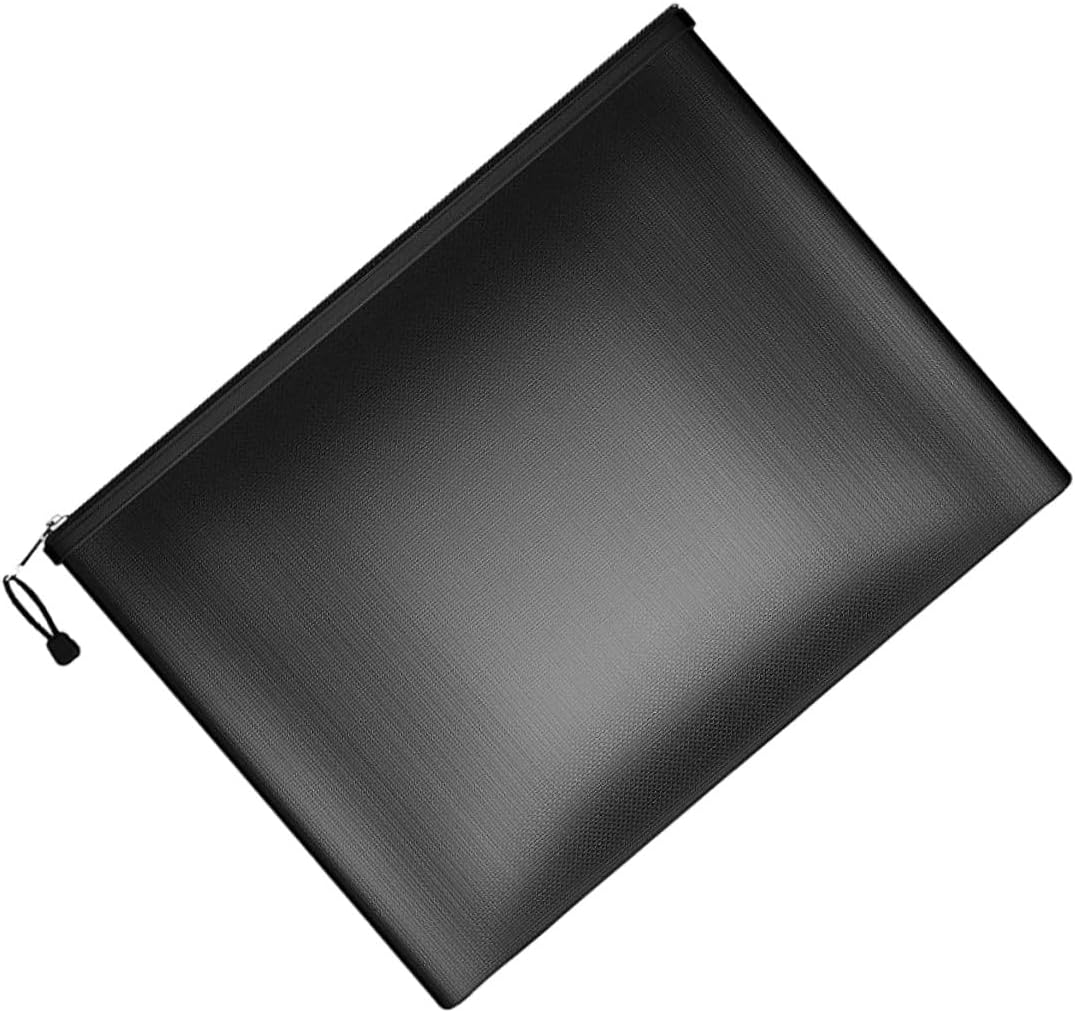 Angoily Fireproof Document Organizer Bag 29X20.5Cm Waterproof Money Bag with Zipper Fire-Resistant Document Holder for Office and Home Secure Storage image number 2
