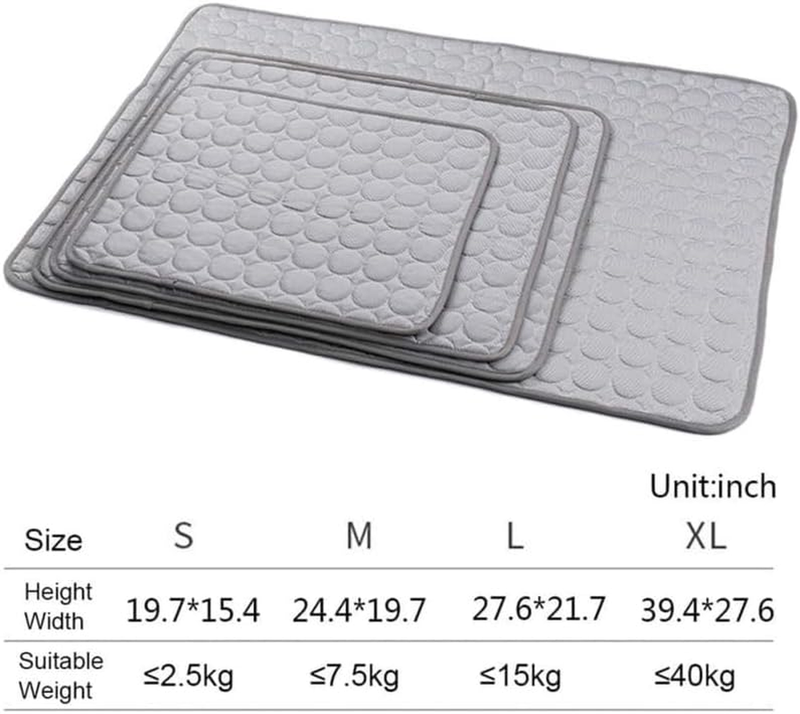 CORHAD Pet Cooling Mat XL Grey Cooling Mat for Dogs and Cats Self-Cooling Pad with Quick Heat Transfer Scratch-Resistant and Easy to Clean Suitable for Summer image number 1
