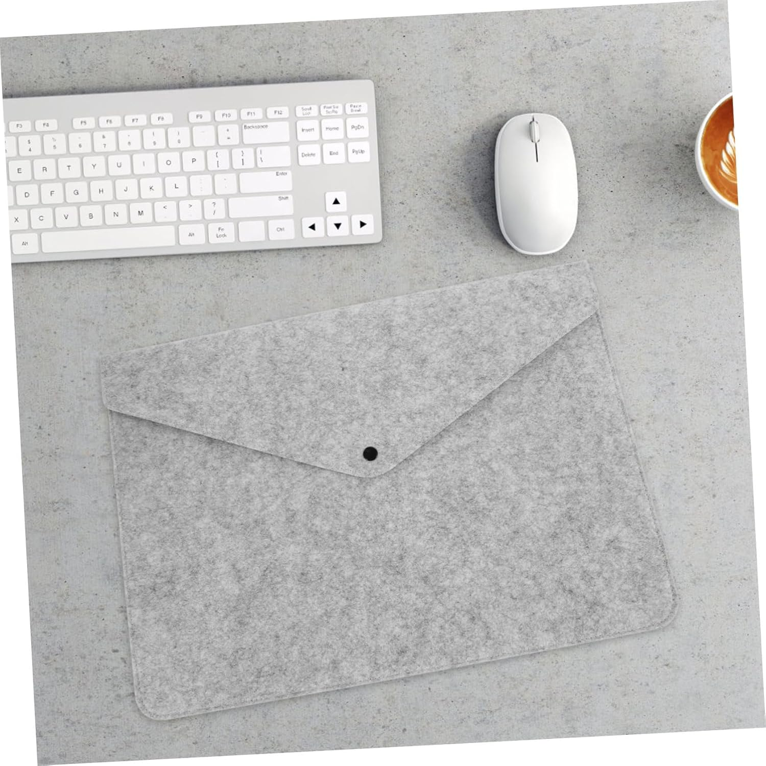 EXAOMBLE Felt Document Bag Folders and Pockets for Storage Portable Office Bills Organizer for Men Safe File Bag for Home and Office Use