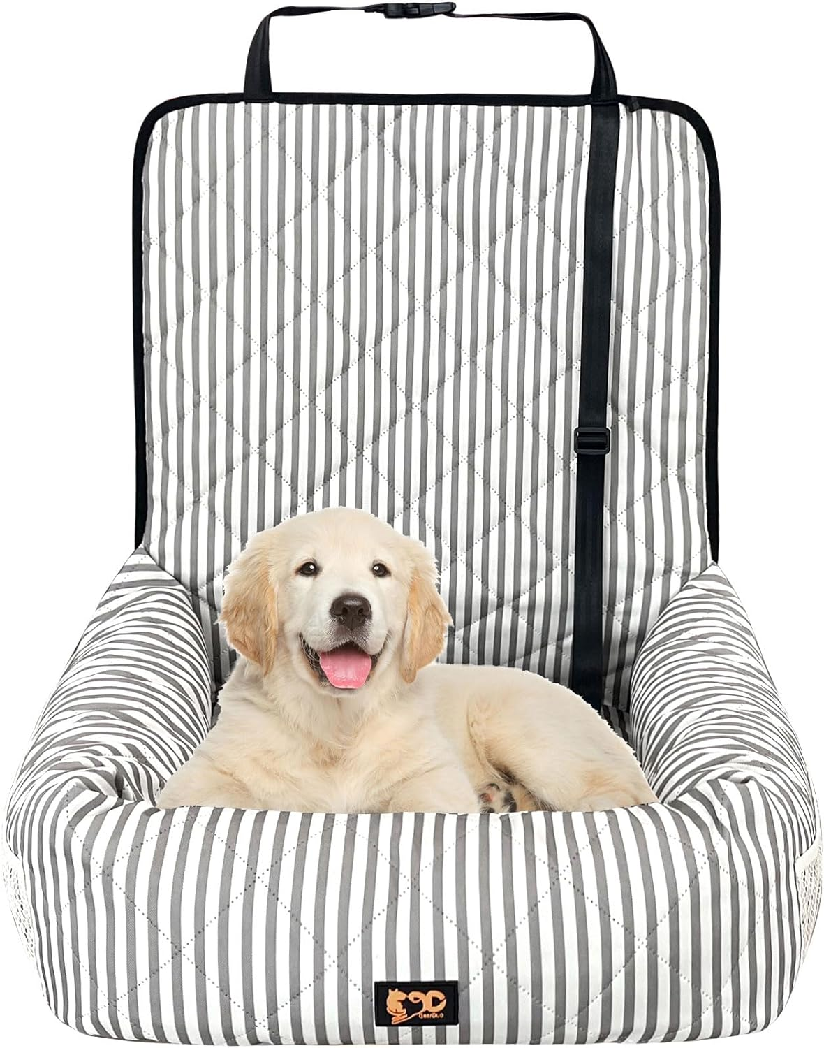 Dog Car Seat for Small Medium Dogs, Pet Safety Booster Seat, Dog Seat Travel Bed with Safety Leash, Sofa Pet Bed,Disassembled for Easy,17.7In*17.7In*24In (L) image number 4