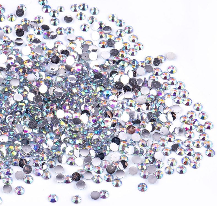 1440PCS Flatback Rhinestones Gems Champagne Gold Glass Crystal Rhinestones Gems for Nail Art/Face Decor/Craft 1.3-2.8MM (Champagne)