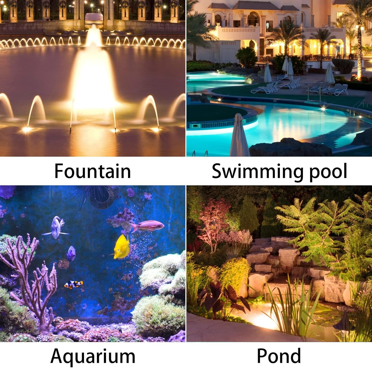 Solar Spot Lights Outdoor, 12 LED Waterproof Pond Light Solar Spotlight Underwater Light Security Lighting Dark Sensing Auto On/Off Adjustable Lighting Angle, for Outdoor Lawn Fish Tank Pool (2 Pack) - 3 Pack image number 2