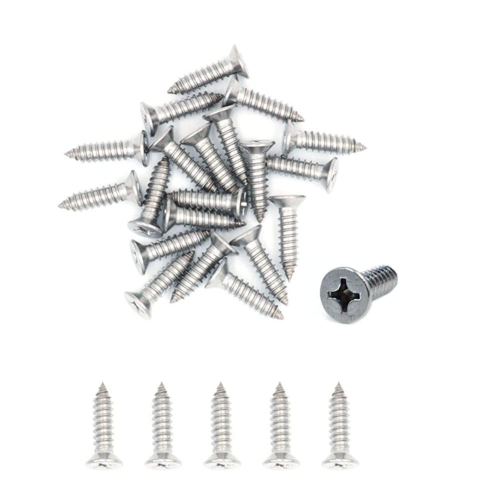 500X NUZAMAS 2G*19 304 Stainless Steel Self-Tapping Screws Cross Flat Countersunk Head Miniature Wood Screw (ST2.2 * 19) image number 4