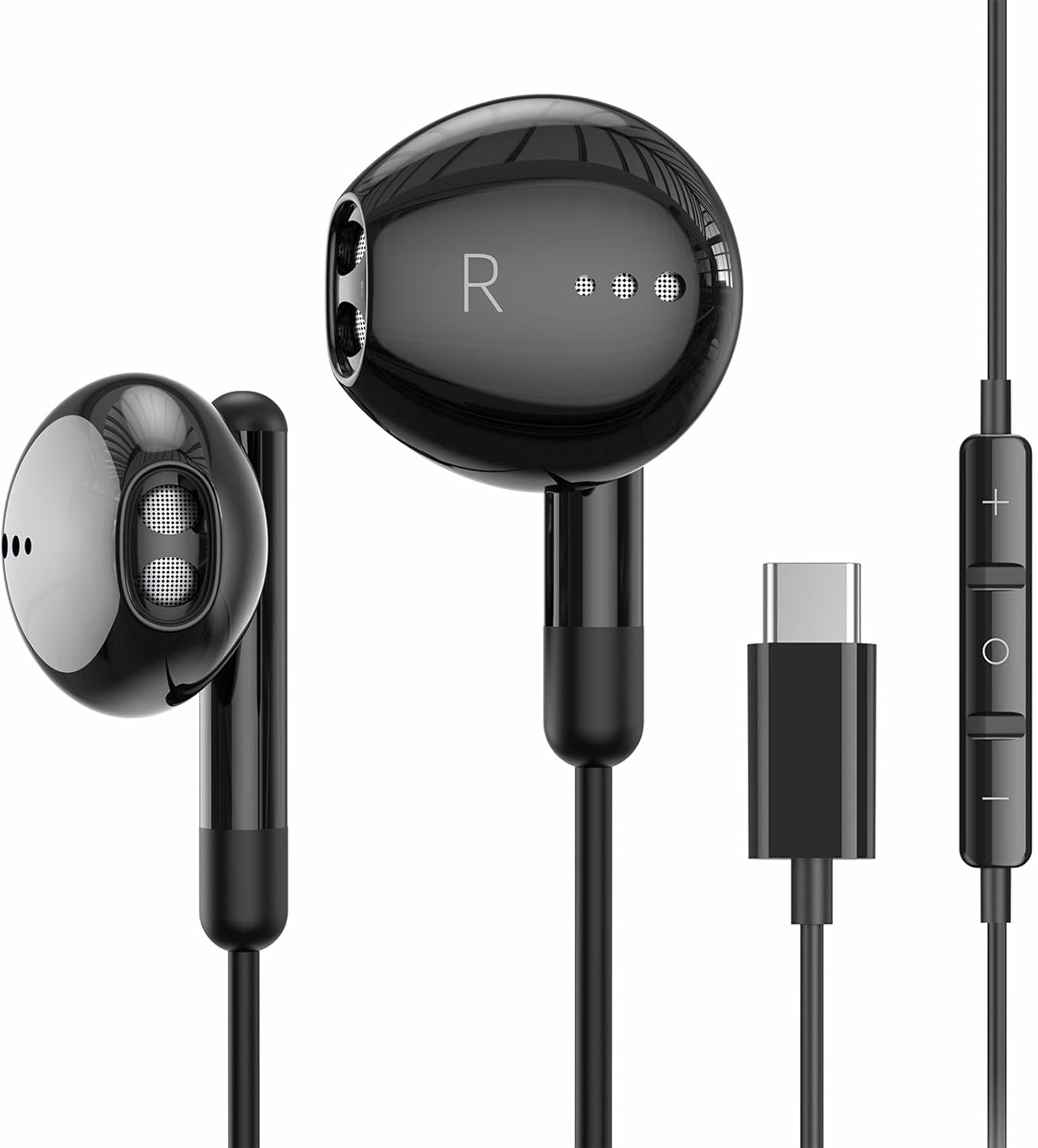 USB C Headphones for Iphone USB C Earphones with Microphone In-Ear Wired Earbuds Headphones for Iphone 15 Pro Max Ipad Pro, USB Type C Earphones for Samsung Galaxy S23 S22 S21 S20 A53 A54 A34 Pixel 8 image number 4